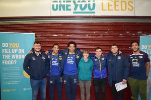 Leeds Rhinos players learn to Cook Well